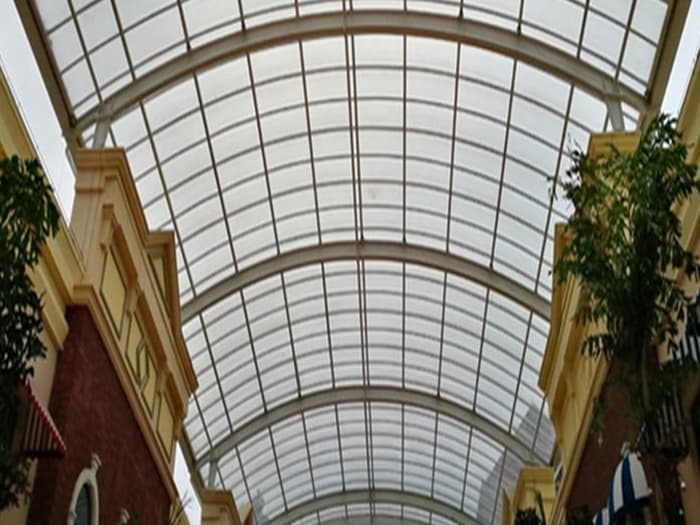 樟树屋面网架顶棚吊装方案